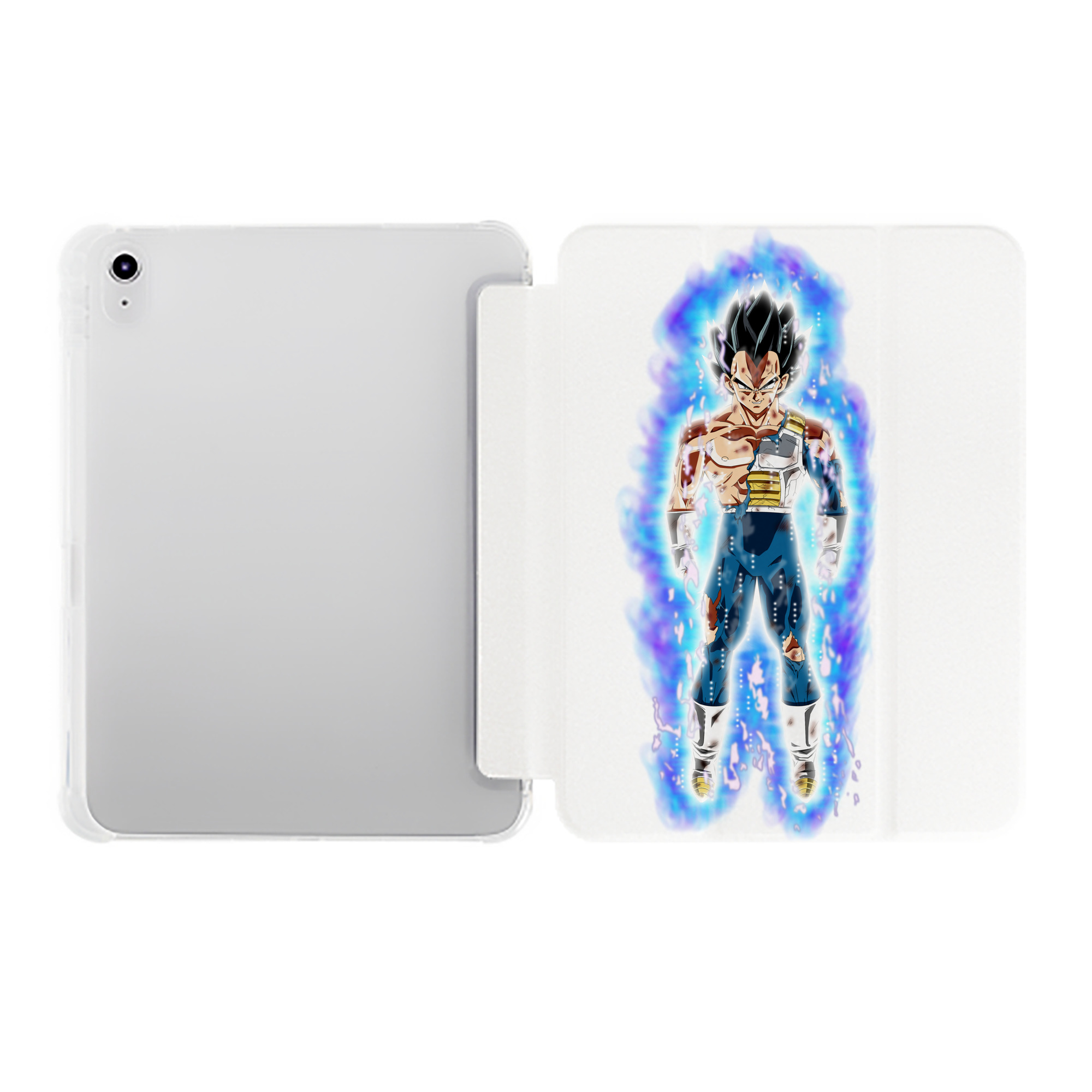 （画像用） ドラゴンボール ベジータ四世（Bejīta Yonsei）DRAGON BALL Vegeta IV IPad ケース ペン収納付き 三つ折りスタンド PUレザー×シリコン 対応機種9.5/10.5/10.9インチ